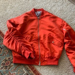 Only the blind (Orange satin Bomber)